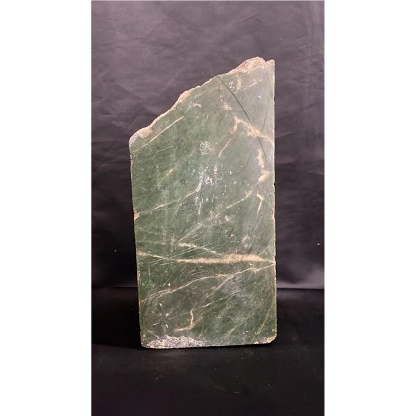 LARGE, HEAVY PIECE OF ROUGH NEPHRITE JADE: 12"T X 5.5"W X 4"D