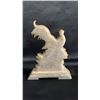 Image 3 : VINTAGE ASIAN CARVED STONE ROOSTER (7"T X 5.5"W) WITH SMALL STONE CARVING 2.25" X 1.75" CARVING