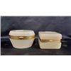 Image 1 : (2) VINTAGE FRATELLI FERRO OPALINE GLASS & METAL TRINKET BOXES