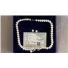 Image 2 : FRESHWATER PEARL NECKLACE & EARRINGS WITH CERTIFICATE