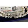 Image 2 : FRESHWATER PEARL DOUBLE STRAND NECKLACE & EARRINGS WITH CERTIFICATE