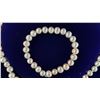 Image 3 : FRESHWATER PEARL NECKLACE, EARRINGS & BRACLET