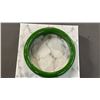 Image 2 : GREEN JADE BANGLE BRACELET WITH CERTIFICATE