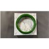 Image 2 : GREEN JADE BANGLE BRACELET WITH CERTIFICATE