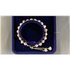 Image 2 : PINK FRESHWATER PEARL BRACELET WITH SLIDING CLASP