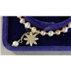 Image 3 : ADJUSTABLE FRESHWATER PEARL BRACELET WITH ZIRCON CRYSTAL FLOWER