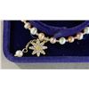 Image 3 : ADJUSTABLE FRESHWATER PEARL BRACELET WITH ZIRCON CRYSTAL FLOWER