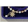 Image 3 : ADJUSTABLE FRESHWATER PEARL BRACELET WITH ZIRCON CRYSTAL FLOWER