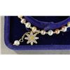 Image 3 : ADJUSTABLE FRESHWATER PEARL BRACELET WITH ZIRCON CRYSTAL FLOWER