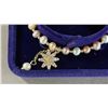 Image 3 : ADJUSTABLE FRESHWATER PEARL BRACELET WITH ZIRCON CRYSTAL FLOWER