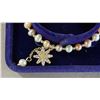 Image 3 : ADJUSTABLE FRESHWATER PEARL BRACELET WITH ZIRCON CRYSTAL FLOWER