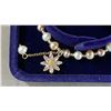 Image 3 : ADJUSTABLE FRESHWATER PEARL BRACELET WITH ZIRCON CRYSTAL FLOWER