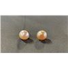 Image 2 : PINK FRESHWATER PEARL BUTTON EARRINGS