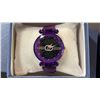 Image 2 : 9 LADIES WATCHES WITH STARRY SKY FACES - 3 BLACK, 3 PURPLE & 3 SILVER