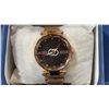 Image 2 : 9 LADIES WATCHES WITH STARRY SKY FACES - 3  GOLD, 3 BLUE & 3 BLACK