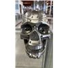 Image 2 : POLYRESIN TECHNO HEAD SKULL & SMALL BATTERY OPERATED SKULL WITH LIGHT UP EYES