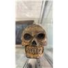 Image 4 : POLYRESIN TECHNO HEAD SKULL & SMALL BATTERY OPERATED SKULL WITH LIGHT UP EYES