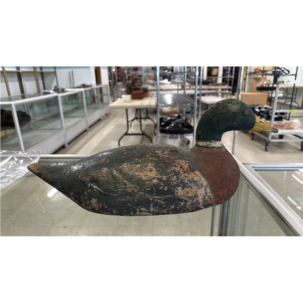 VINTAGE WOOD MALLARD DUCK DECOY