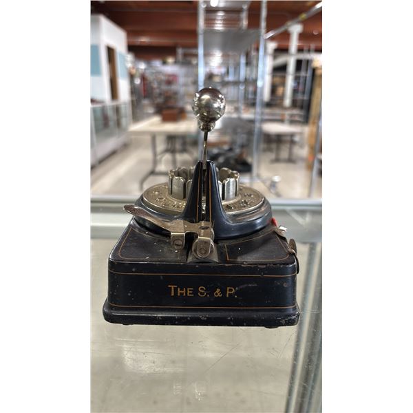 ANTIQUE THE S & P CHEQUE PROTECTOR