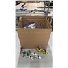 Image 1 : BOX OF ASSORTED PLASTIC TOY FIGURES