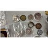 Image 10 : ENAMELED FOLDING KNIFE, ASSORTED CROSS PENS & ASSORTED WORLD COINS