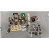 Image 1 : ENAMELED FOLDING KNIFE, ASSORTED CROSS PENS & ASSORTED WORLD COINS