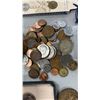 Image 3 : ENAMELED FOLDING KNIFE, ASSORTED CROSS PENS & ASSORTED WORLD COINS