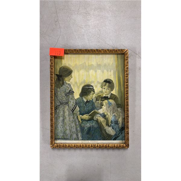 FRAMED  "LITTLE WOMEN" PRINT: 9.5" X 7.5"