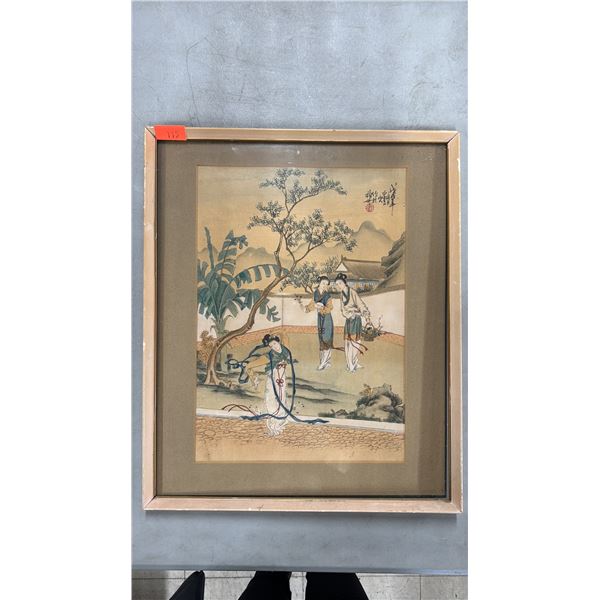 FRAMED JAPANESE PRINT: 18" X 15"
