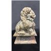 Image 3 : CARVED JADE GUARDIAN LION: 7.5"T X 5"D X 3"W