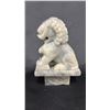Image 2 : CARVED JADE GUARDIAN LION: 7"T X 5"D X 3"W