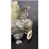 Image 3 : CHINESE CARVED JADE DRAGON INCENSE BURNER
