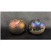 Image 1 : (2) ROBERT HELD ART GLASS PAPERWEIGHTS: APPROX. 3" DIAMETER
