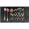 Image 1 : SMALL STERLING SILVER DISH & ASSORTED STERLING SILVER SPOONS