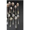 Image 4 : SMALL STERLING SILVER DISH & ASSORTED STERLING SILVER SPOONS