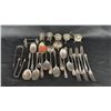 Image 1 : STERLING SILVER CUTLERY & STERLING SILVER MINI SALT & PEPPER SHAKERS & SUGAR BOWLS