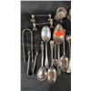 Image 2 : STERLING SILVER CUTLERY & STERLING SILVER MINI SALT & PEPPER SHAKERS & SUGAR BOWLS