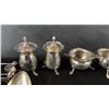 Image 5 : STERLING SILVER CUTLERY & STERLING SILVER MINI SALT & PEPPER SHAKERS & SUGAR BOWLS