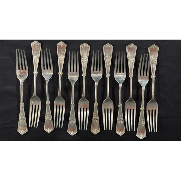 (12) F.W. WHITEHOUSE'S EVERWHITE SILVER FORKS