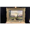 Image 1 : FRAMED ORIGINAL OIL & WATERCOLOUR ON BOARD BY ED HANCOCK 21" X 17"