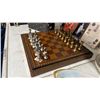 Image 2 : MADE IN ITALY CHESS/CHECKERS BOARD WITH SILVER PLATED BRASS PIECES, CHESS LITERATURE & DAL NEGRO