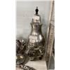 Image 2 : ASSORTED SILVER PLATED & PEWTER ITEMS INCLUDING; COFFEE CARAFE, SERVING DISHES, TEA SET & MORE