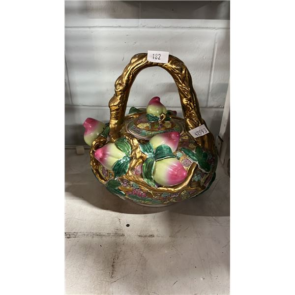 FLORAL MOTIF WATERING JUG (HEAVY)