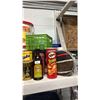 Image 7 : SHELF OF ASSORTED VINTAGE TINS, SNACK PACKAGING & MORE