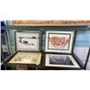 Image 1 : (4) ASSORTED FRAMED PRINTS