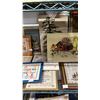 Image 3 : SHELF OF ASSORTED CROSS-STITCHING & TAPESTRY ARTWORK