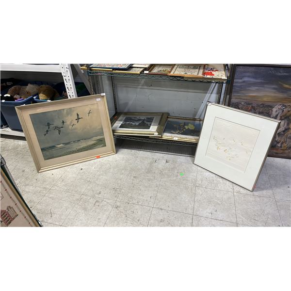 (4) ASSORTED FRAMED PRINTS