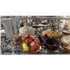 Image 2 : SHELF OF ASSORTED KITCHENWARE INCLUDING; PIE COVERS, TEAPOTS & MORE