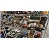 Image 1 : SHELF OF ASSORTED COLLECTIBLES INCLUDING; SHELLS, FIGURINES, PLATE & MORE
