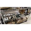 Image 1 : SHELF OF ASSORTED ITEMS INCLUDING; FRAMED ARTWORK, JEWELRY BOXES, COASTERS & MORE